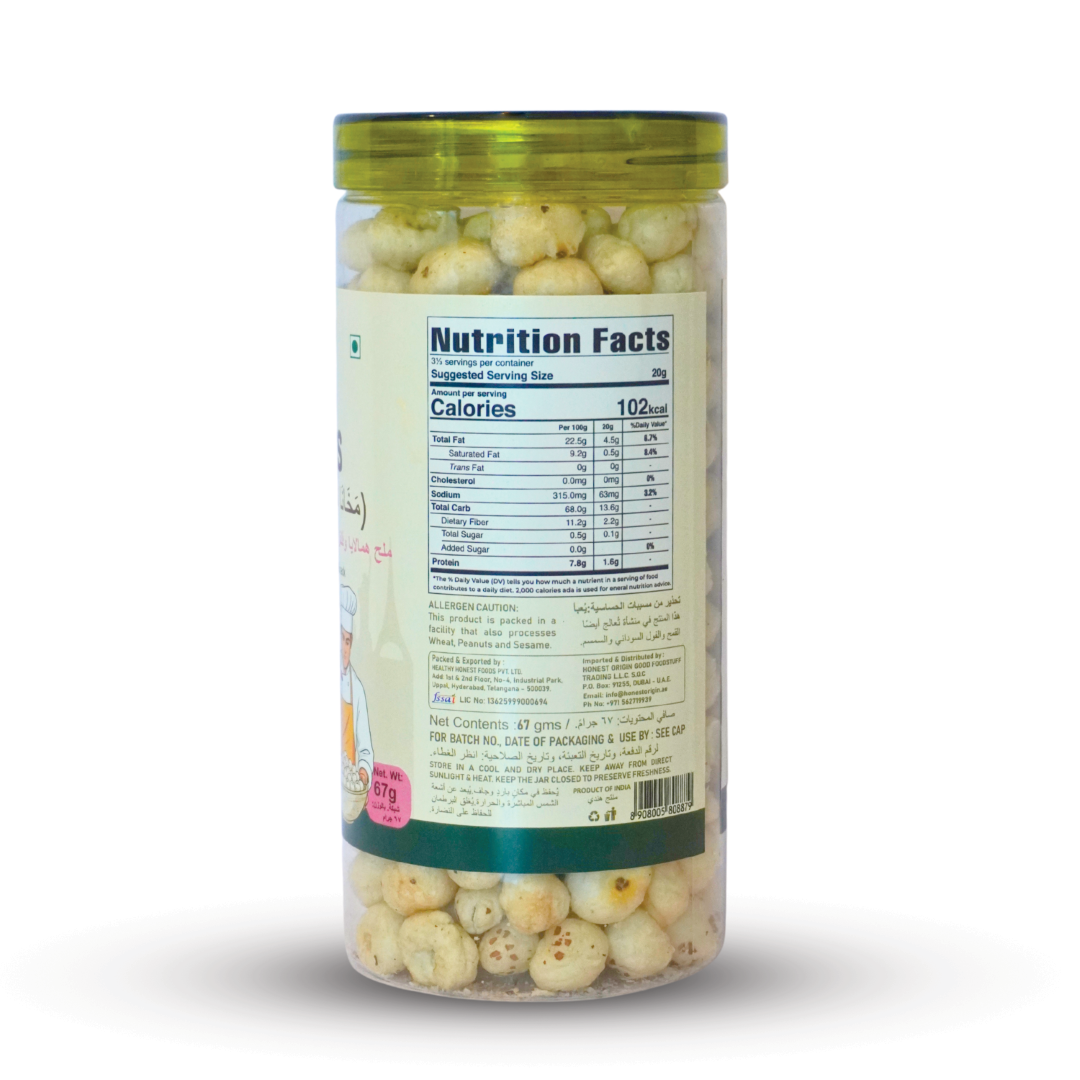 Roasted Makhana Salt & Pepper